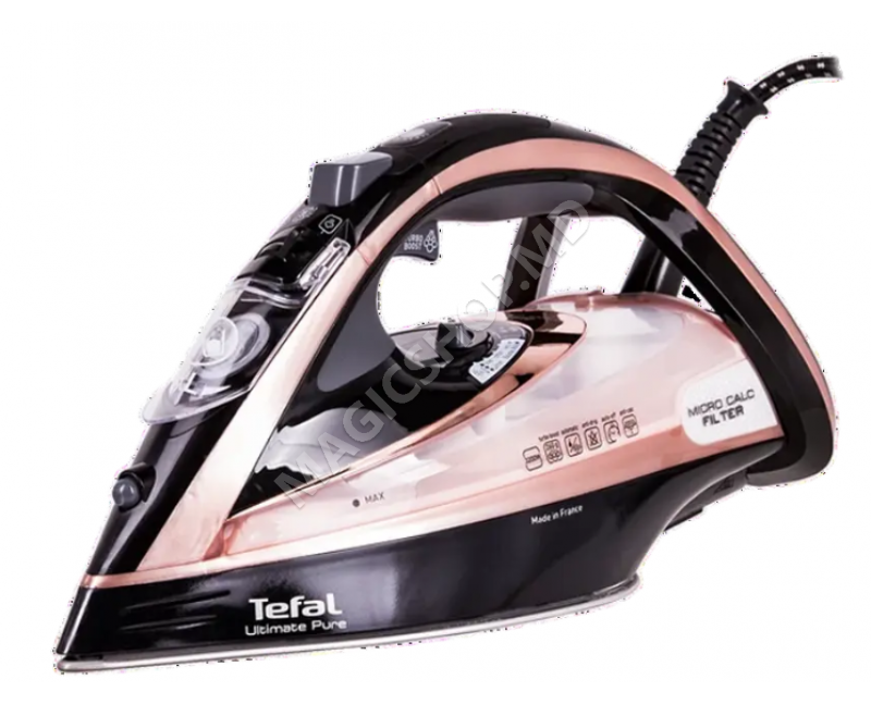 Fier de călcat Tefal Ultimate Pure FV9845E0, 3200W, Negru